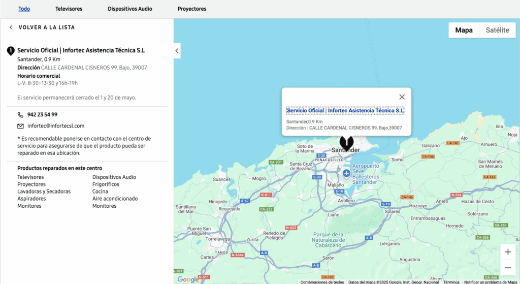 Servicio Técnico Oficial Samsung - Infortec
